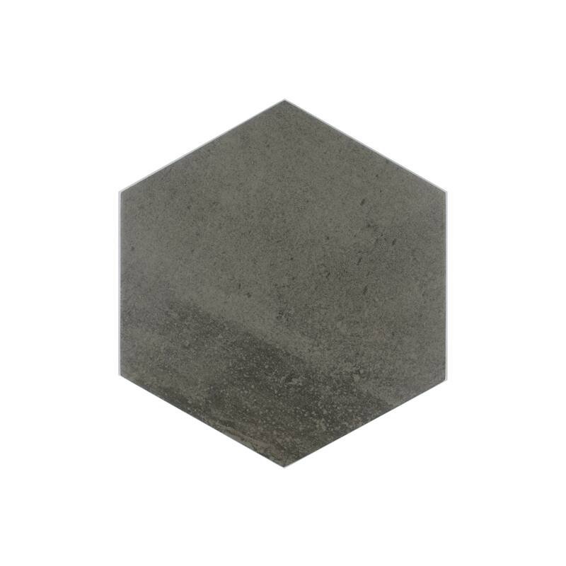 Arcadian Hexagon 9 in. x 10 in. Glazed Porcelain Wall and Floor Tile