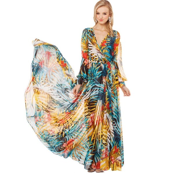 printed chiffon frocks