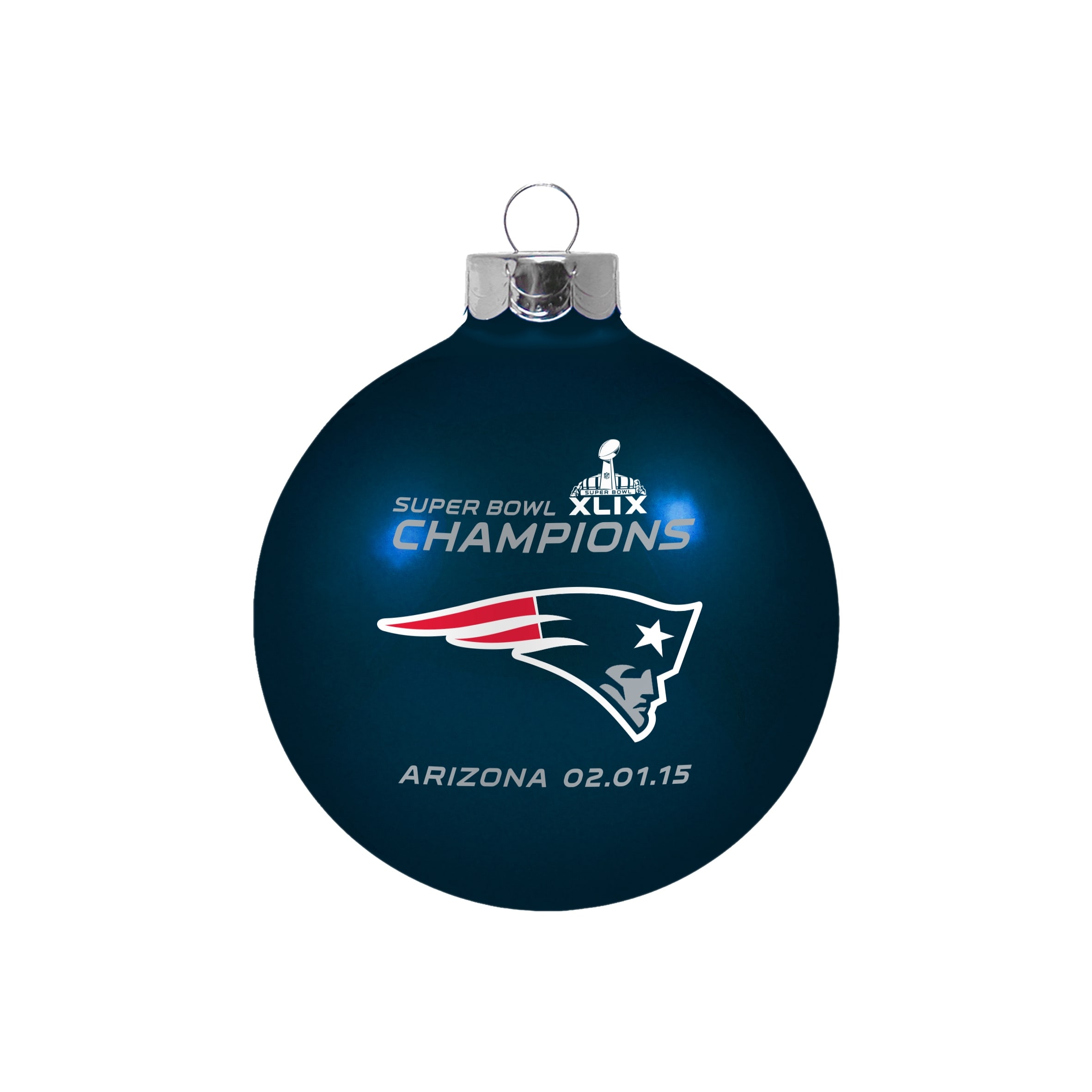 Fan Apparel Patriots Shatterproof Ornament 6 Pack Set