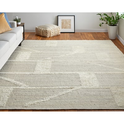 Grand Bazaar Saena Hand Woven Geometric Transitional Area Rug