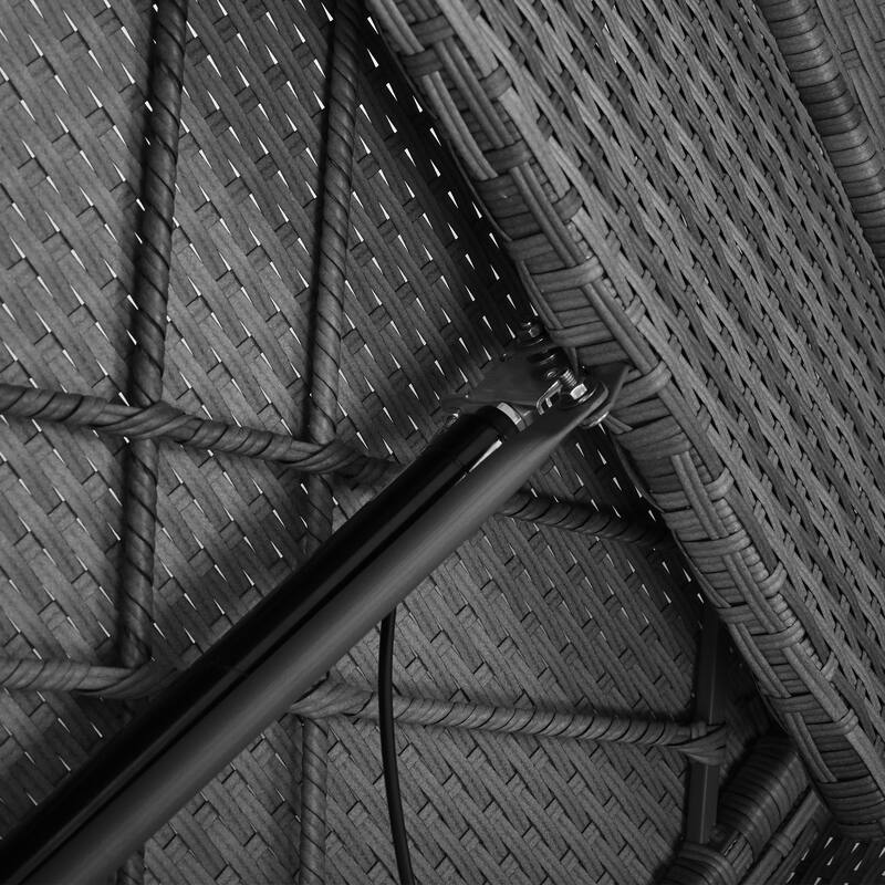 3 Pieces Outdoor Rattan Adjustable Seati Combination With Coffee Table