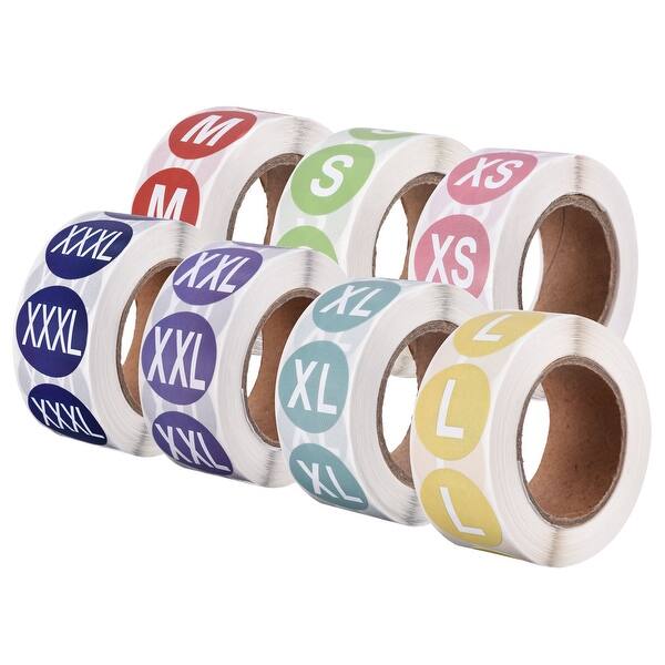 Clothing Size Sticker Label 25mm Adhesive Label for Clothes ...