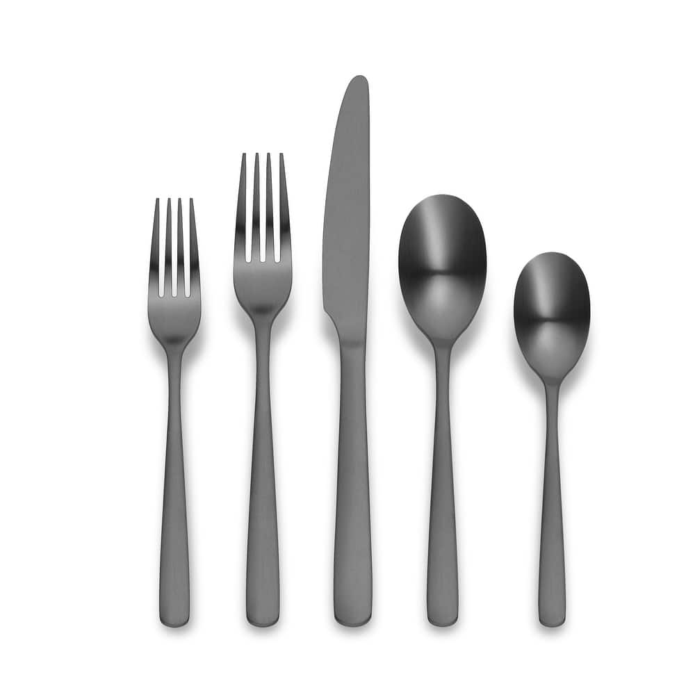 Ornative Aabbye 18/0 Stainless Steel 20 Pieces Flatware Set - 10.63" H x 6.69" W x 2.76" D