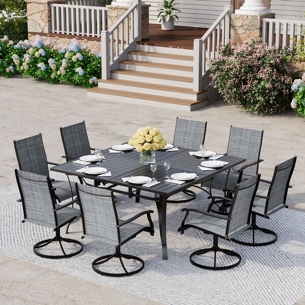 All-Weather Patio Dining Set, Outdoor Dining Table and All-Weather Patio Dining Set, Outdoor Dining Table and