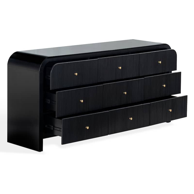 SAFAVIEH Couture Liabella 9-Drawer Curved Dresser