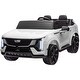 preview thumbnail 10 of 8, Cadillac Escalade IQ 2025 Kids Ride-On Car with Dual Seats, Remote, Music & LED Lights - White