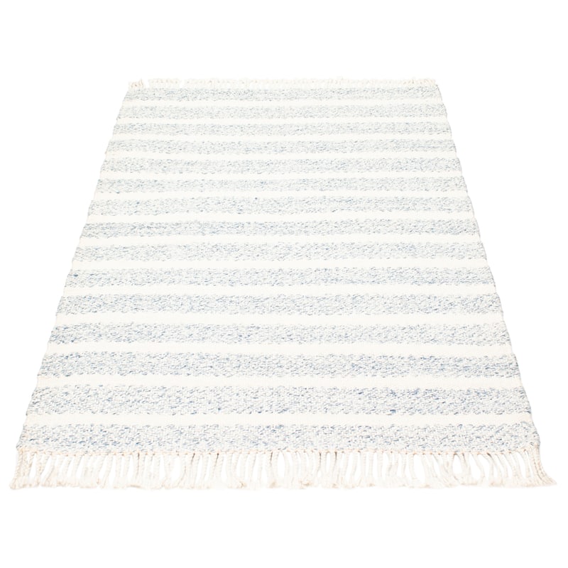 ECARPETGALLERY Braid weave Sienna Cream Wool Rug - 5'4 x 7'9