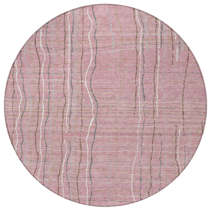 HomeRoots Striped Transitional Rectangle Outdoor Rug