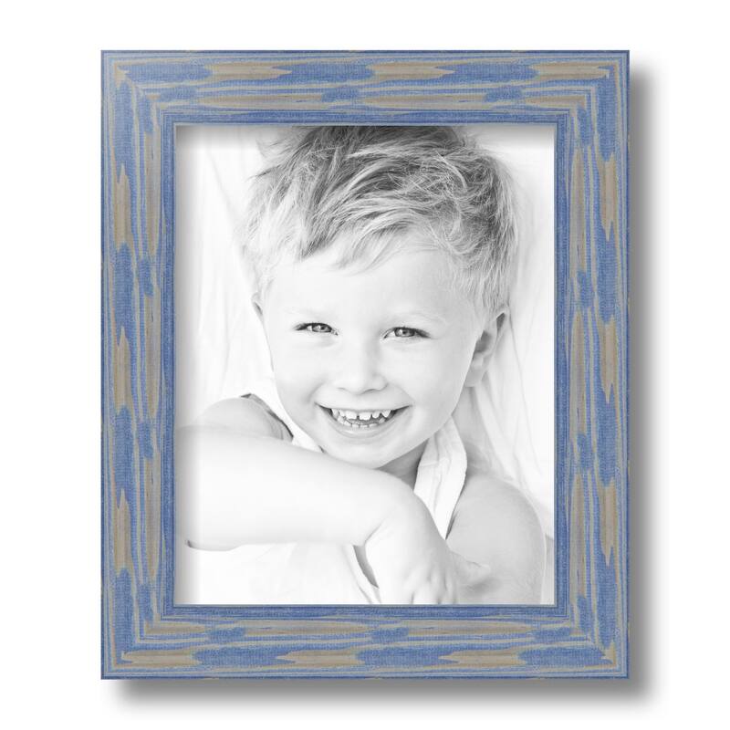 ArtToFrames Rustic Waves 8x10 Inch Picture Frame, 1.50 Inch Wood Poster Frame Available in Multiple Colors (56673-8x10)