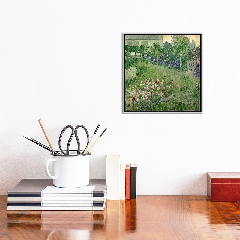 iCanvas "Daubigny's garden, 1890 " by Vincent van Gogh Framed