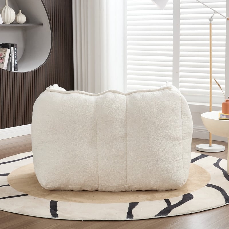 Soft Comfy Accent Chair with Ottoman,High Resilient Foam,Chenille Fabric