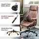 preview thumbnail 12 of 23, OVIOS Suede Fabric Ergonomic Office Chair High Back Lumbar Support