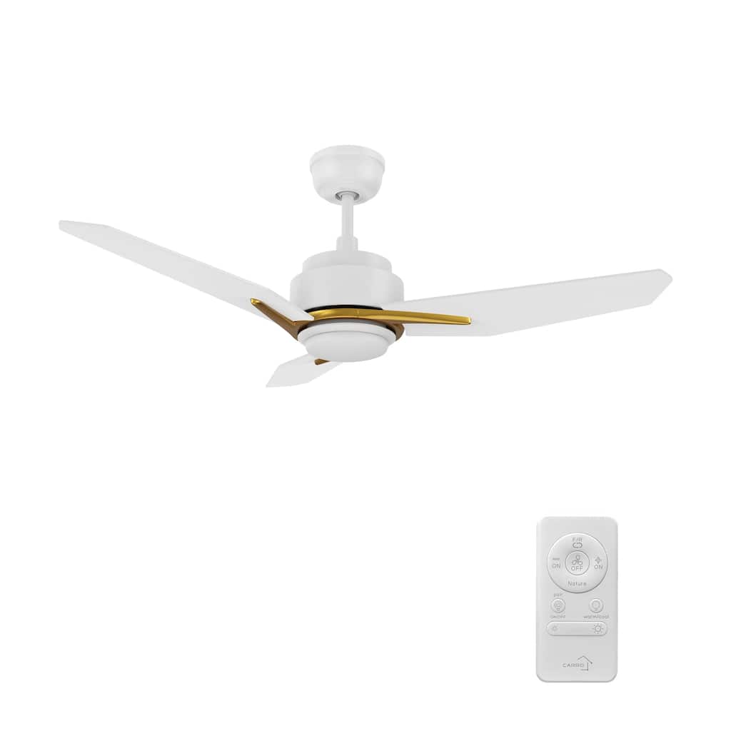 CARRO Liverpool 44-inch Indoor Ceiling Fan with Dimmable LED Light Kit and Remote - N/A
