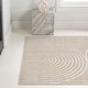 preview thumbnail 12 of 37, JONATHAN Y Peater High-Low MidCentury Modern Arch Stripe Two-Tone Indoor/Outdoor Rug