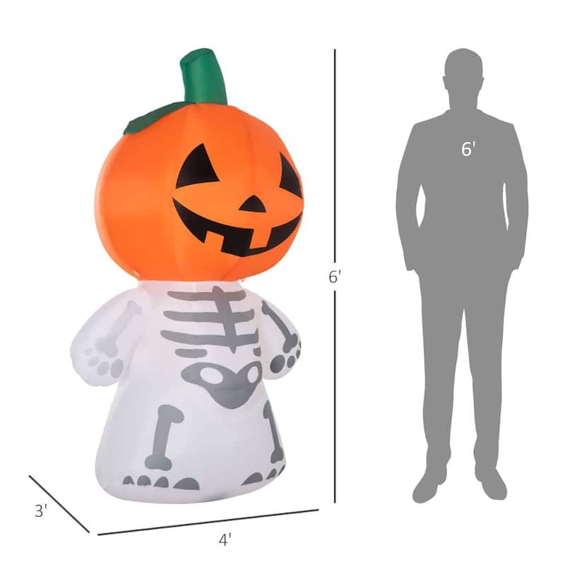 6 FT Halloween Inflatables Outdoor Decorations