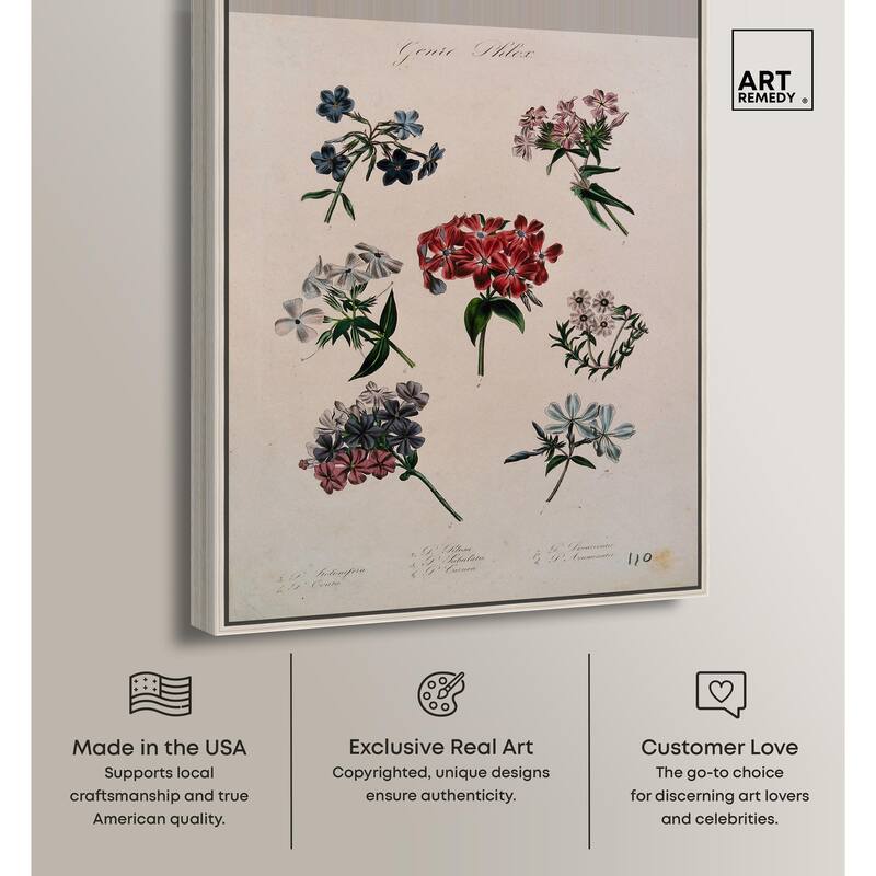 Seven Flowering Plants Canvas by Art Remedy