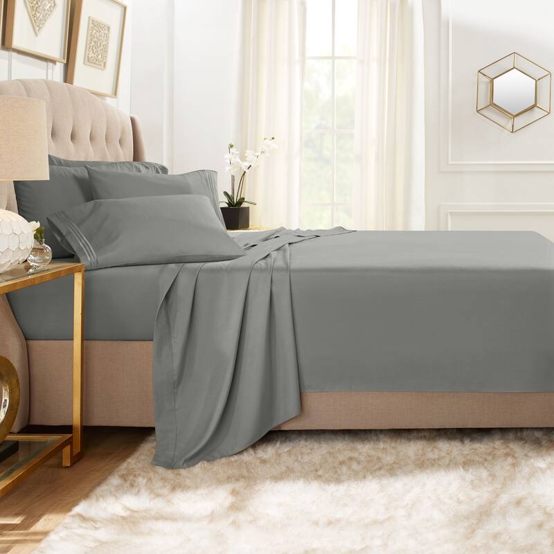 Empyrean Hotel Luxury 6 Piece Sheet Set - Super Soft Bedding Sheets & Pillowcases