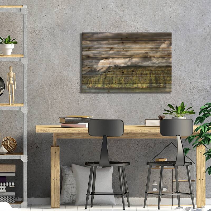 Tofino Storm Print On Wood by MScottPhotography - Multi-Color