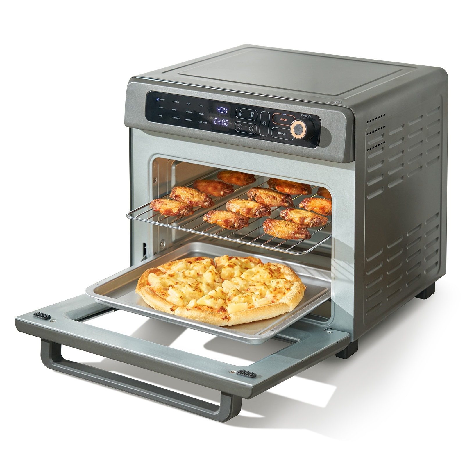 VEVOR Air Fryer Toaster Oven 7-IN-1 18L 1800W & 12-IN-1 25L 1700W Stainless Steel Convection Oven