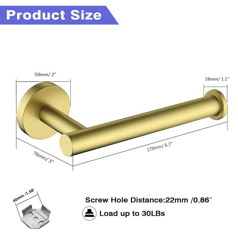 AITINKAN Wall Mounted Toilet Paper Holder Tissue Roll Holder
