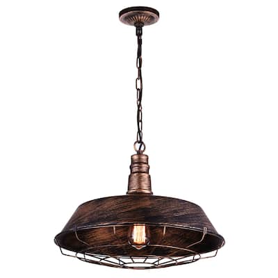 Morgan 1 Light Down Pendant With Antique Copper Finish - Antique Forged Copper