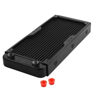Box Radiator 10 Inch Single 18 Pipe Aluminum Heat Exchanger Radiator Water Cooling Radiator 10.6 ...