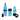 Icy Bev Kooler 2.0, Double Wall Powder Coated - Teal