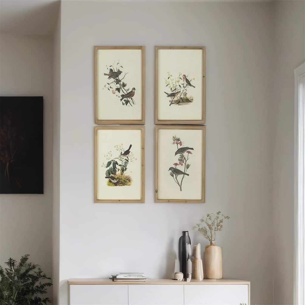 Modern S/4 Bird Framed Print - Multicolor