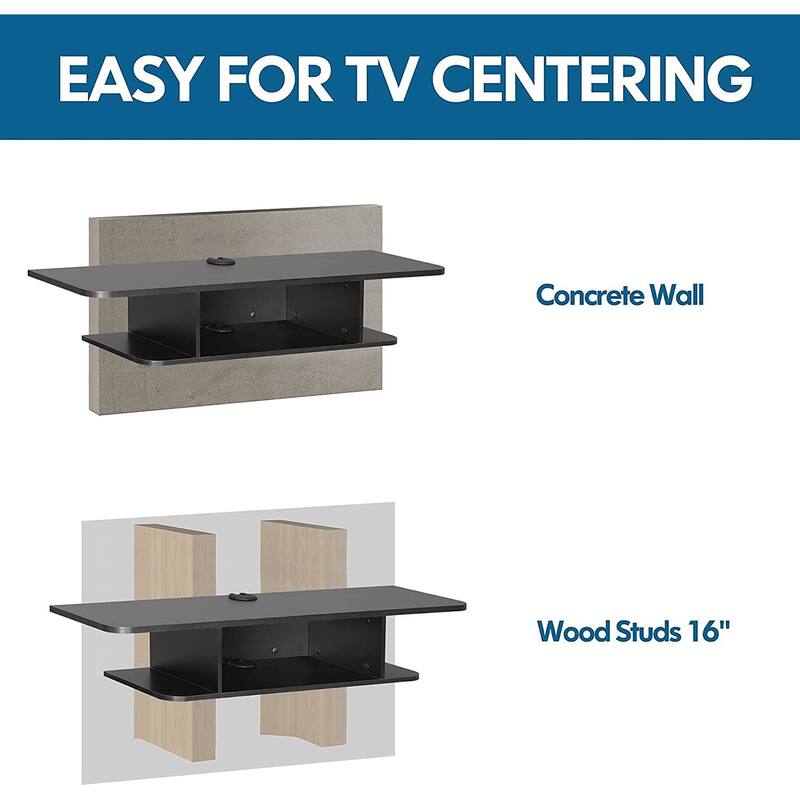 Floating Entertainment Shelf Under TV