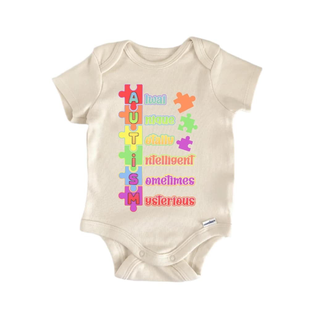 Autism Awareness Embrace Neurodiversity - Baby Boy Girl Clothes Bodysuit Funny Cute