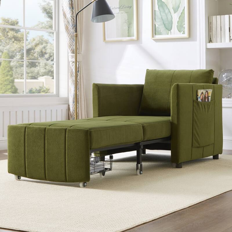 Upholstered Convertible Sleeper Sofa