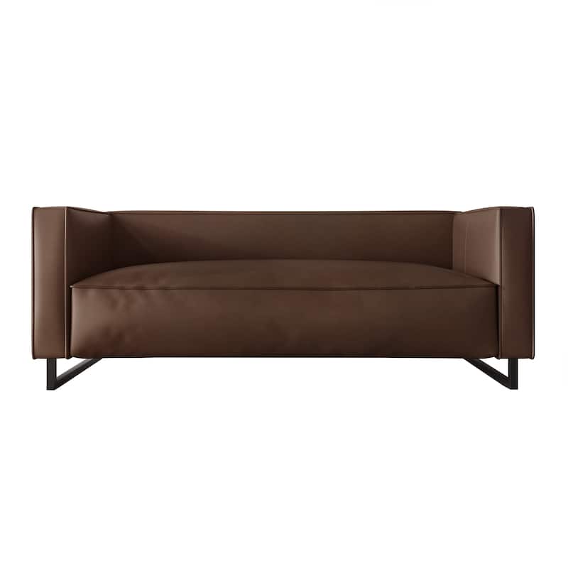 CraftPorch Mid Century Modern Upholstered Sofa - Brown