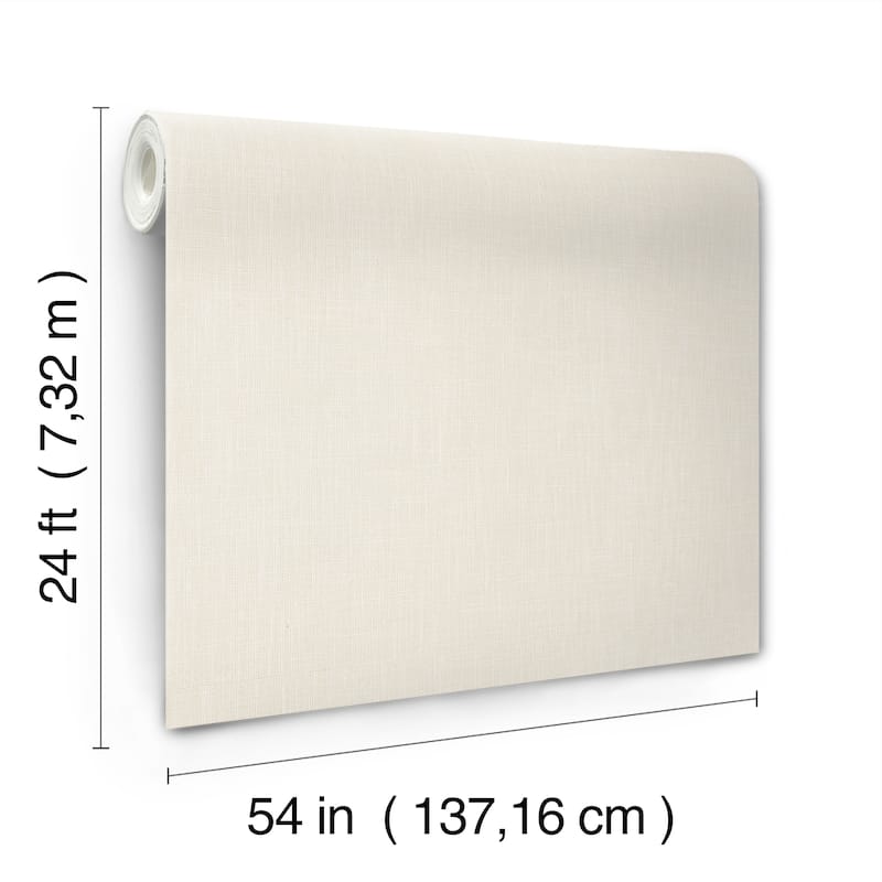 Roseville Classic Linen 54 In W X 24 Ft L Wallpaper