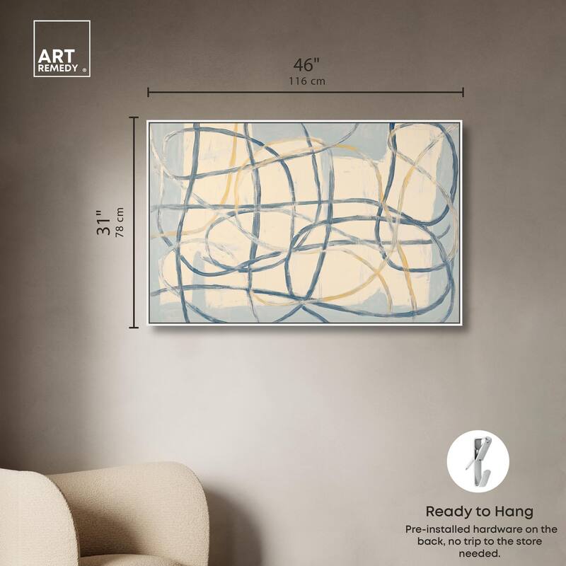 Unbroken Line I Canvas by Art Remedy