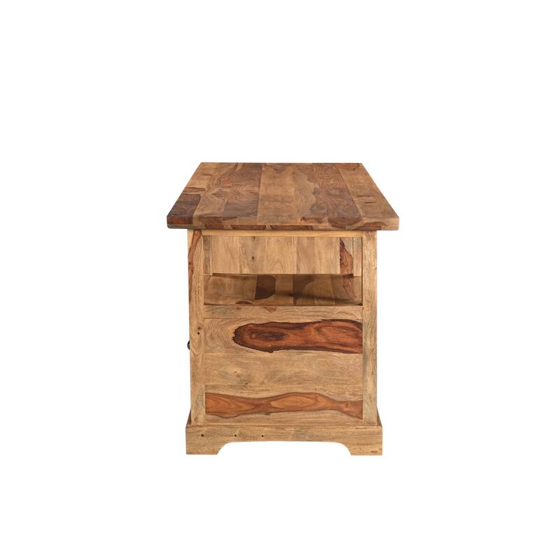 Avenue 2-piece Live Edge Solid Wood Desk Set