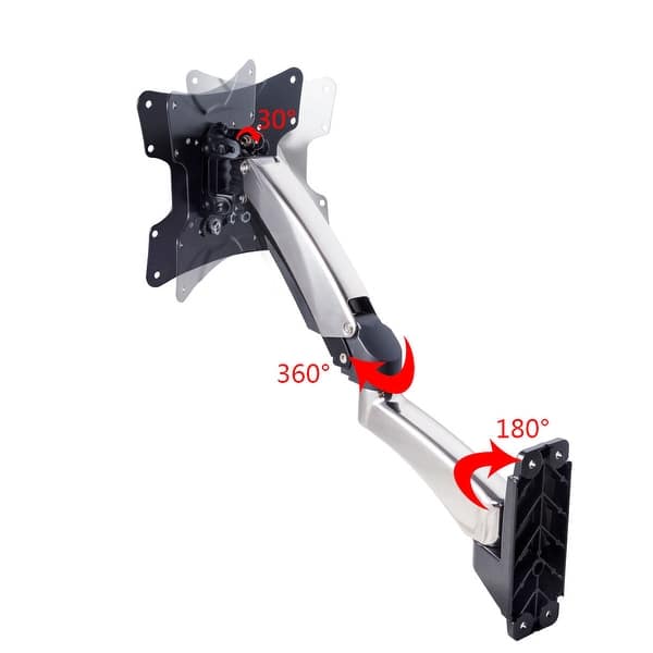 Shop Costway Tv Wall Mount Hydraulic Arm Adjustable Monitor Bracket For 32 On Sale Overstock 17920336