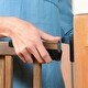 preview thumbnail 6 of 4, Evenflo 1051610 32 Inch Tall Top of Stairs Farmhouse Walk Thru Baby Gate, Brown - 7.3