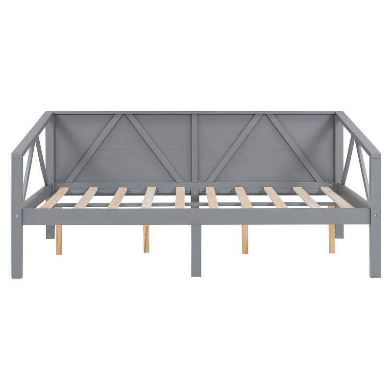 Full/Twin Size Daybed - Convertible Sofa Bed with Trundle (Optional) for Guest Rooms