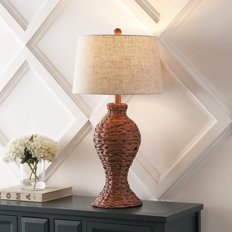 January 31" Seagrass Weave LED Table Lamp, by JONATHAN Y