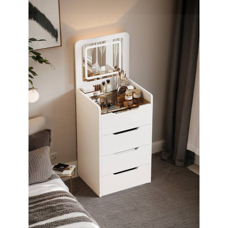 3 in 1 Vanity Desk with Plip Top Mirror