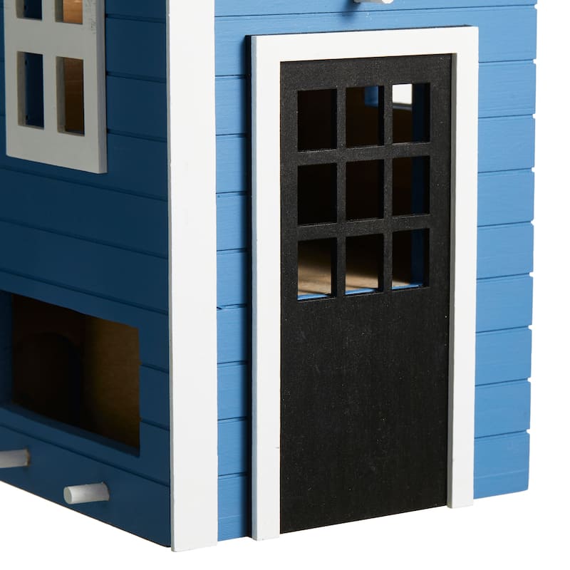 Glitzhome 14"H Functional and Decorative Wood Garden Birdhouse - 8.25''L X 7.25''W X 14.00''H