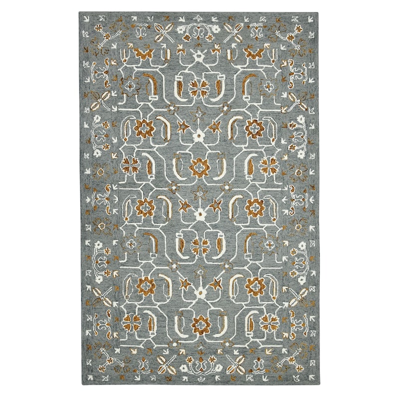 Romesha Pecos Hand-Hooked Wool Area Rug