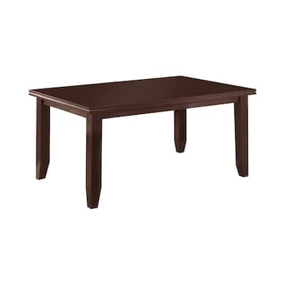 Rectangular Semi-Formal Wooden Dining Table, Cappuccino Brown