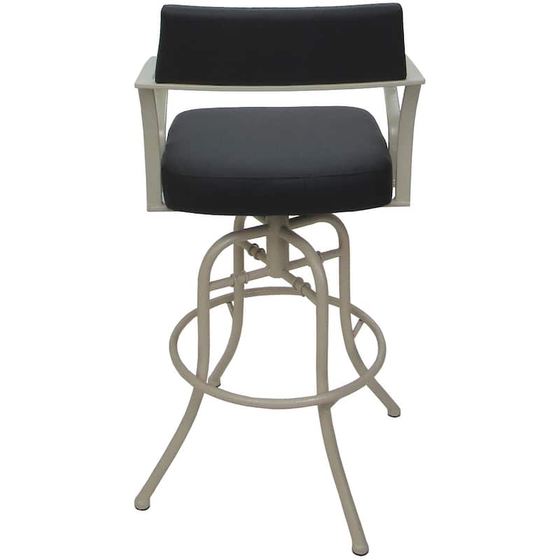 Carolina Grey Swivel Tilt Counter 26" Metal Bar Stool - 26" Seat
