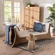 preview thumbnail 8 of 7, Kalisha Natural Rattan Daybed with Cushions - Coastal Boho Indoor Lounge Sofa Bench for Living Room, Sunroom, or Bedroom