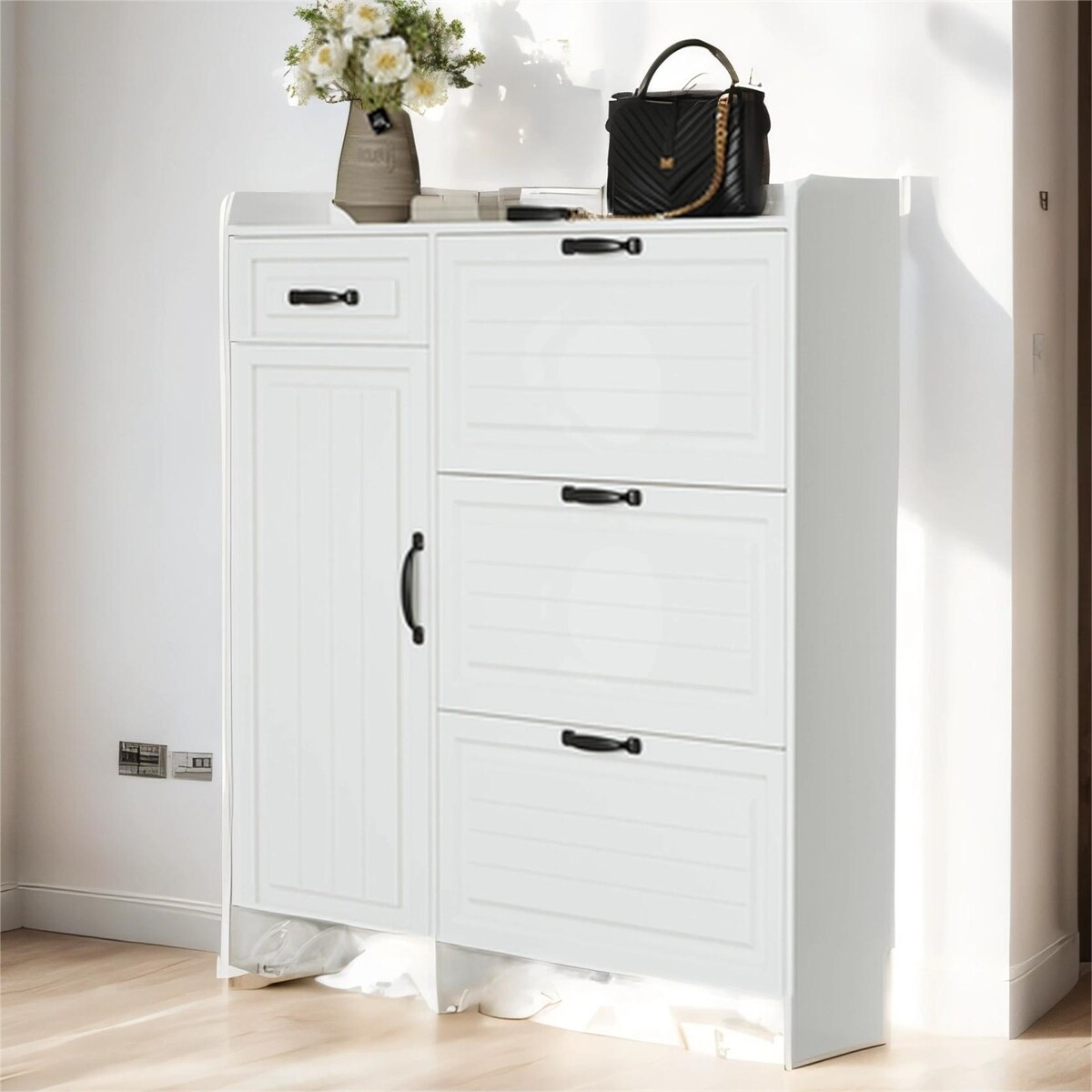 White-Color-Shoe-Cabinet-with-