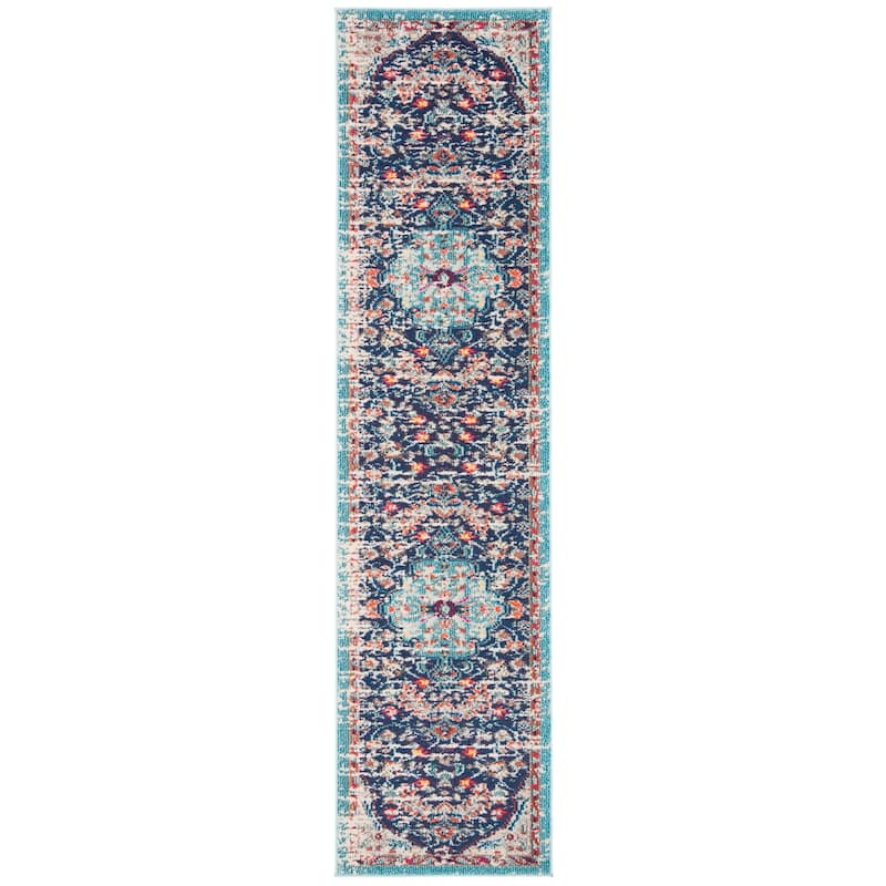 SAFAVIEH Madison Sabire Boho Medallion Distressed Rug