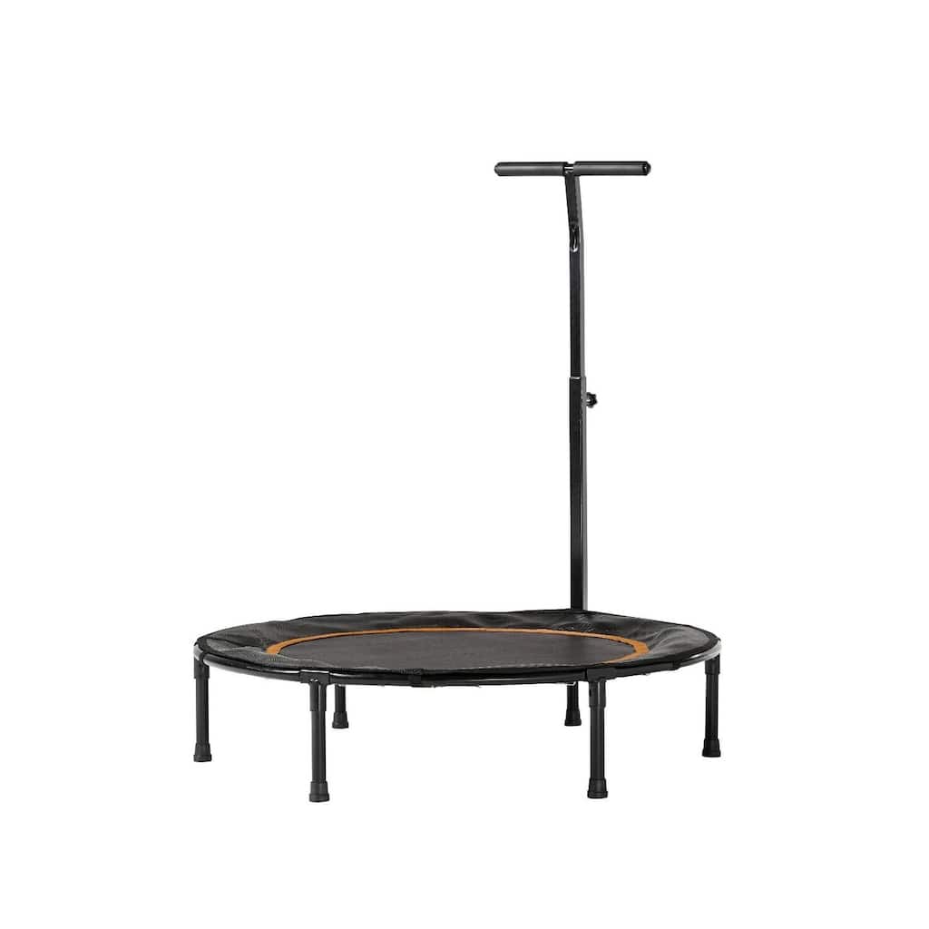 40 Inch Fitness Trampoline with Handlebar - Mini Rebounder for Cardio, Balance Training & Home Workouts - 9