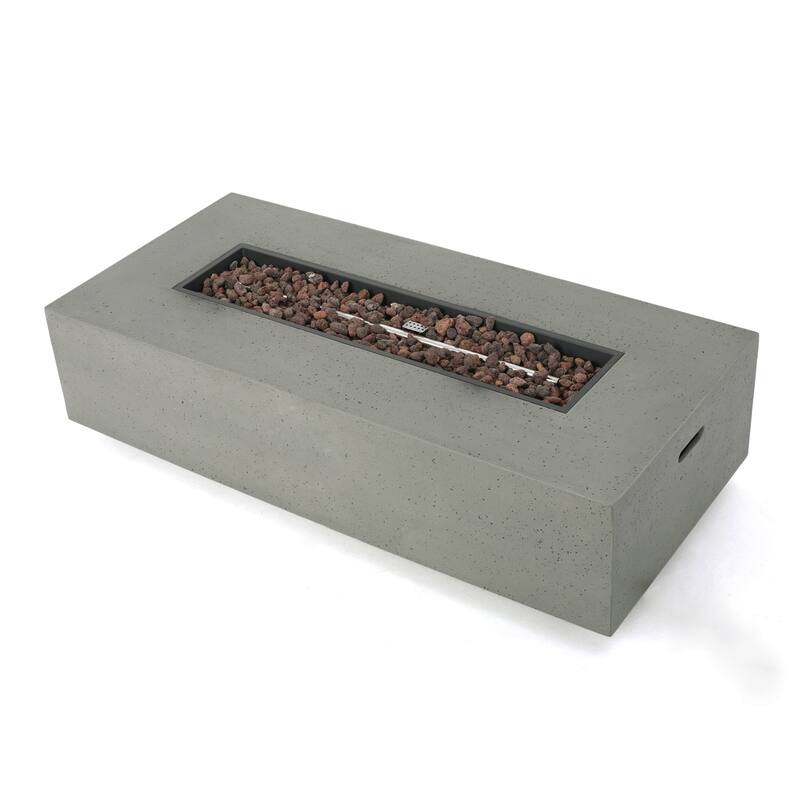 Augusta Outdoor Acacia Wood and Wicker 4 Seater Chat Set with Fire Pit by Christopher Knight Home