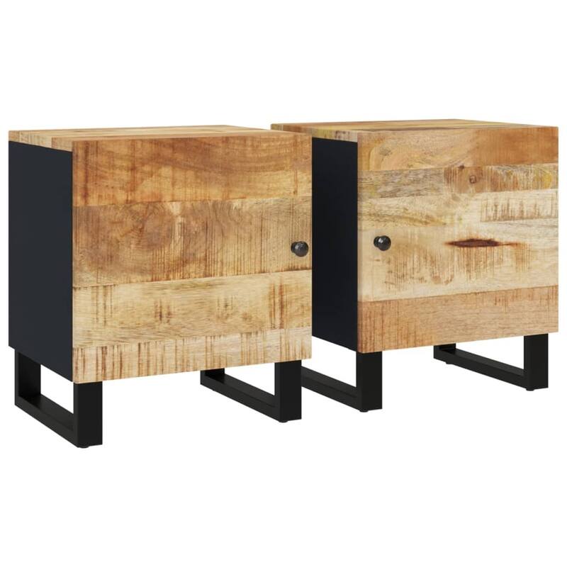 vidaXL Bedside Cabinet 15.7"x13"x18.1" Solid Wood